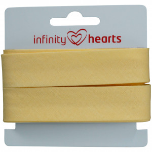 Infinity Hearts Schrägband Baumwolle 40/20mm 56 Pastellgelb - 5m von Infinity Hearts