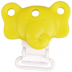 Infinity Hearts Seleclips Silikon Elefant Limone Gelb 4.5x3cm - 1 Stüc von Infinity Hearts