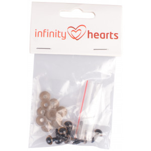 Infinity Hearts Sicherheitsaugen/Amigurumi-Ösen Gold 8mm - 5 Sets von Infinity Hearts