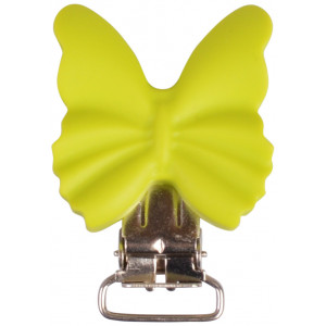 Infinity Hearts Hosenträgerclips Silikon Schmetterling Grün 3,5x3,8cm von Infinity Hearts