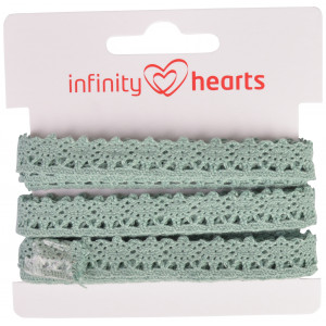 Infinity Hearts Spitzenband Polyester 11mm 06 Grau - 5m von Infinity Hearts