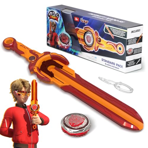 INFINITY NADO Metallkreisel, mit Schwertwerfer, leuchtender Kreisel für Kinder Jungen und Mädchen ab 5, 6, 7, 8, 9, 10 Jahren,Blazing War Bear, rot INFINITY NADO Metallkreisel, mit Schwertwerfer, leuchtender Kreisel für Kinder Jungen und Mädchen ab 5, 6, 7, 8, 9, 10 Jahren,Blazing War Bear, rot von Infinity Nado
