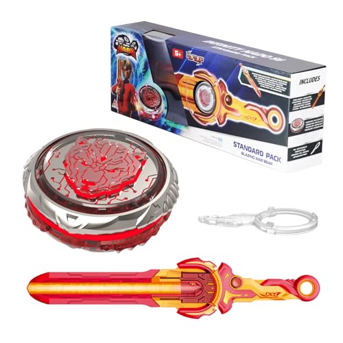 INFINITY NADO Kreisel für Kinder Metall Spielzeug Jungen, Battle Tops Kreisel Launcher Spielzeug, Spinning Tops Jungen ab 5 6 7 8 9 10 11 12 Jahre, Starter Pack Blazing War Bear von Infinity Nado