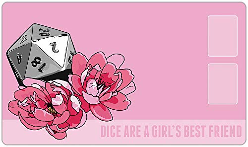 Dice are a Girls Best Friend Playmat Inked Gaming TCG Game Mat for Cards von Inked Playmats