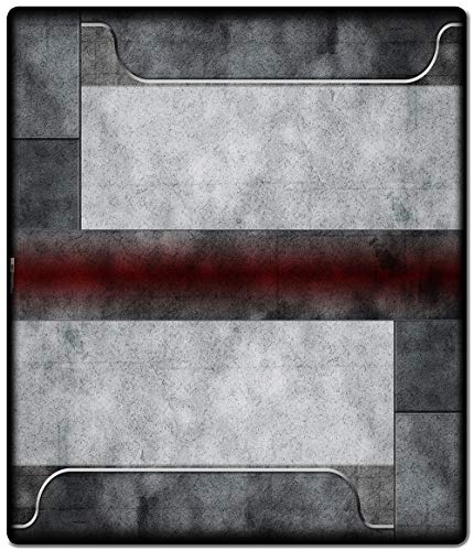 Inked Playmats Redzone TCG-Spielmatte für 2 Spieler (71,1 x 61 cm) von Inked Playmats