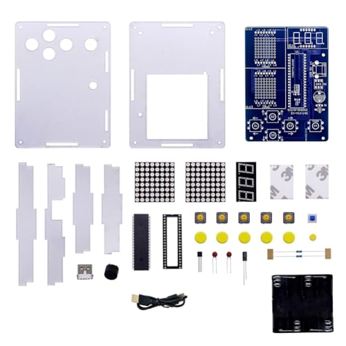 Inkoby DIY-Lötprojekt-Spielset mit 5 Retro-Klassikern, Elektronisches Lötset für STEM-Lötübungen von Inkoby