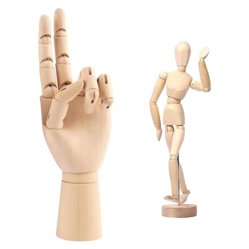 Inkoby Künstler Zeichenfigur Aus, Mannequin, Mensch, Menschen, Puppen, Figur, Puppenzubehör, Stop-Motion-Figuren-Set, Zeichenwerkzeuge von Inkoby