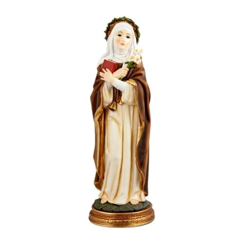 Inmaculada Romero IR Figur der Heiligen Katharina 30 cm. Mitpatron der europäischen Harzbasis. Unisex. Länge (cm): 30. von Inmaculada Romero IR