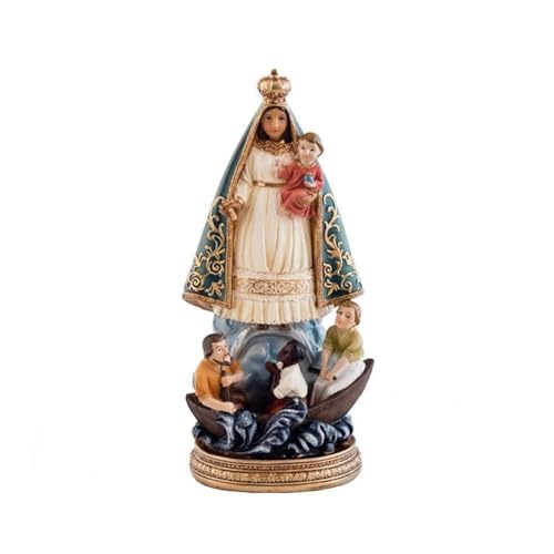 Inmaculada Romero IR Figur der Jungfrau Caridad del Cobre 20 cm. Schutzpatronskulptur aus kubanischem Harz von Inmaculada Romero IR