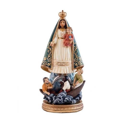 Inmaculada Romero IR Figur der Jungfrau Caridad del Cobre 30 cm. Schutzpatronskulptur aus kubanischem Harz von Inmaculada Romero IR