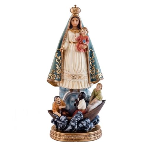 Inmaculada Romero IR Figur der Jungfrau Caridad del Cobre 40 cm. Schutzpatronskulptur aus kubanischem Harz von Inmaculada Romero IR