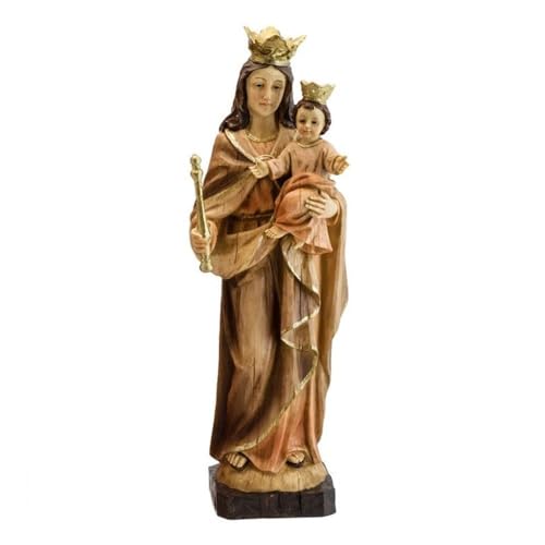 Inmaculada Romero IR Figur der Jungfrau Maria, Hilfe der Christen, 30 cm. Holzskulptur, die vor Schwierigkeiten schützt von Inmaculada Romero IR