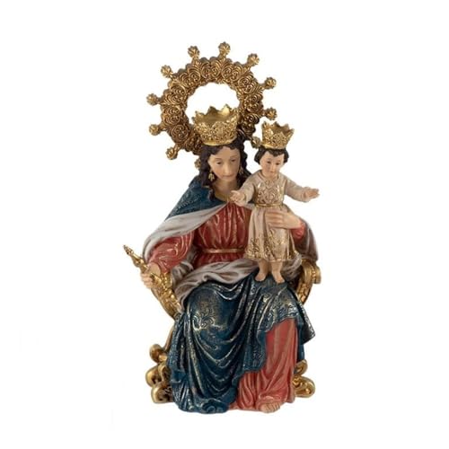 Inmaculada Romero IR Figur der Jungfrau Maria, Hilfe der Christen von Triana, 20 cm. Harzskulptur von Inmaculada Romero IR