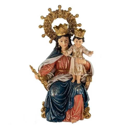 Inmaculada Romero IR Figur der Jungfrau Maria, Hilfe der Christen von Triana, 30 cm. Harzskulptur von Inmaculada Romero IR