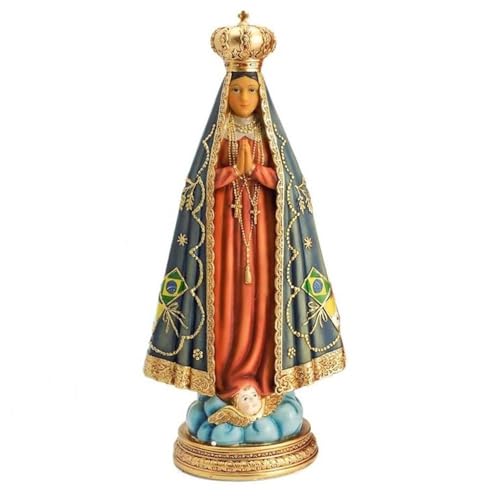 Inmaculada Romero IR Figur der Jungfrau Maria Concepción Aparecida, 31 cm. Schutzpatronskulptur Brasiliens von Inmaculada Romero IR