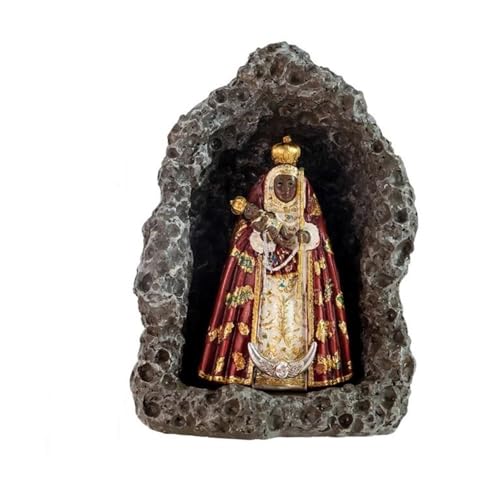 Inmaculada Romero IR Figur der Jungfrau von Candelaria 16 cm. Schutzpatron-Höhlenskulptur aus Harz der Kanarischen Inseln von Inmaculada Romero IR