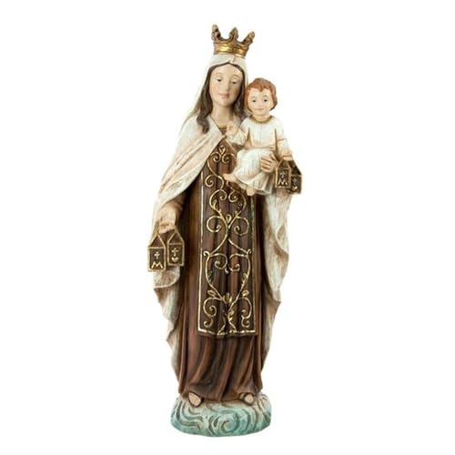 Inmaculada Romero IR Figur der Jungfrau von Carmen 40 cm. Schutzpatron der Seeleute Holzskulptur von Inmaculada Romero IR