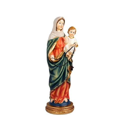 Inmaculada Romero IR Figur der Rosenkranzmadonna 31 cm. Patronatsskulptur der UME von Inmaculada Romero IR