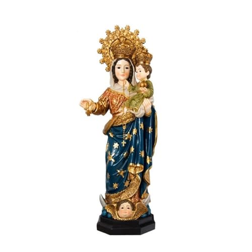 Inmaculada Romero IR Figur der Rosenkranzmadonna 40 cm. Patronatsskulptur der UME von Inmaculada Romero IR