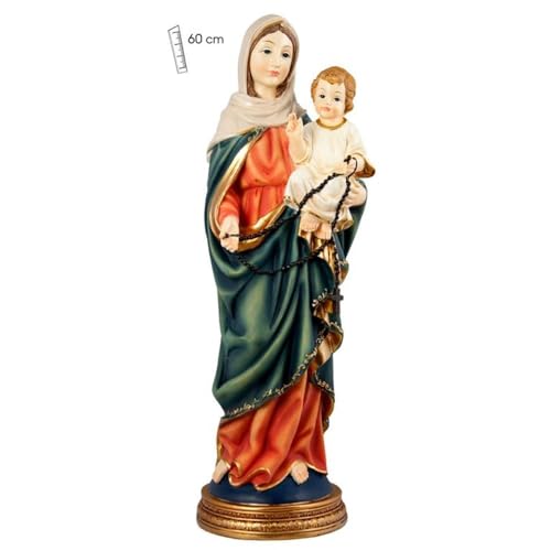 Inmaculada Romero IR Figur der Rosenkranzmadonna 60 cm. Patronatsskulptur der UME von Inmaculada Romero IR