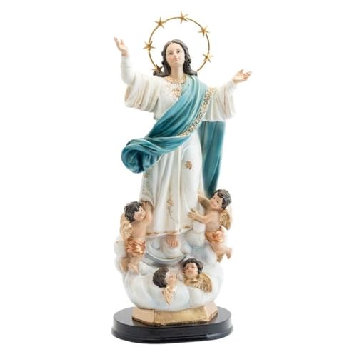 Inmaculada Romero IR Figur der Unbefleckten Empfängnis der Jungfrau 30 cm. Skulptur Engel Krone Metall von Inmaculada Romero IR