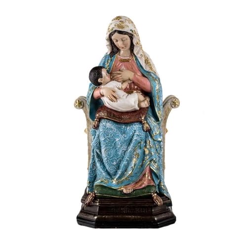 Inmaculada Romero IR Figur der Virgen de la Leche 30 cm. Skulptur stillendes Kind aus Harz von Inmaculada Romero IR