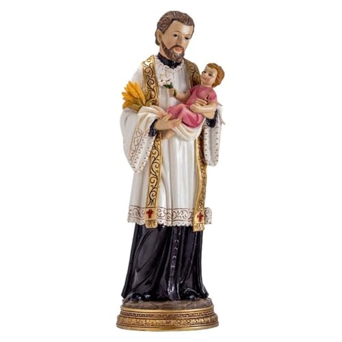 Inmaculada Romero IR Figur des Heiligen Cajetan 30 cm. Detailmuster der Arbeitslosen auf Harzbasis. Unisex. Länge (cm): 30. von Inmaculada Romero IR