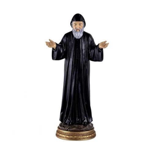 Inmaculada Romero IR Figur des Heiligen Charbel 30 cm. Basisharz, Schutzpatron derer, die an Leib und Seele Leiden. Unisex. Länge (cm): 30. von Inmaculada Romero IR