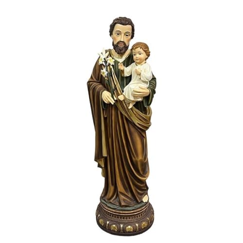 Inmaculada Romero IR Figur des Heiligen Josef 105 cm. Detailliertes Zimmermannsmuster auf Harzbasis für Kinder. Unisex. Länge (cm): 105. von Inmaculada Romero IR