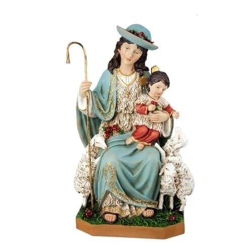 Inmaculada Romero IR Göttliche Hirtenfigur 30 cm. Skulptur Kind in Harzarmen von Inmaculada Romero IR