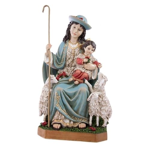 Inmaculada Romero IR Göttliche Hirtenfigur 40 cm. Skulptur Kind in Harzarmen von Inmaculada Romero IR