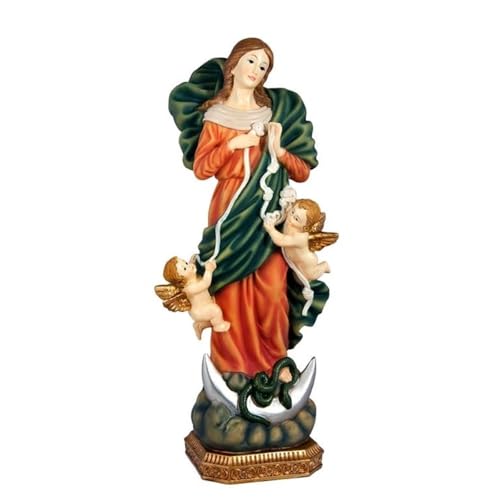 Inmaculada Romero IR Jungfrau Ungebundene Knotenfigur 40 cm. Skulptur Engel Halbmond Harz von Inmaculada Romero IR