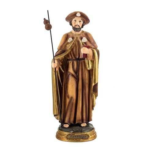 Inmaculada Romero IR Santiago Apostol Figur 30 cm. Grundname des Schutzpatrons Spaniens aus Harz. Unisex. Länge (cm): 30. von Inmaculada Romero IR