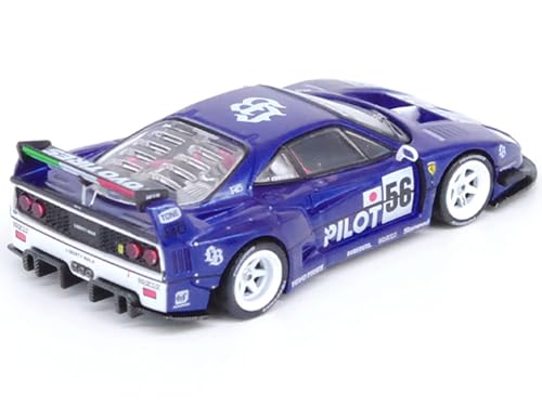 Inno Models LBWK (Liberty Walk) F40#56 Blue Tokyo Auto Salon 5,141.0 cm 1/64 Diecast Modellauto IN64-LBWKF40-TAS24 von Inno Models