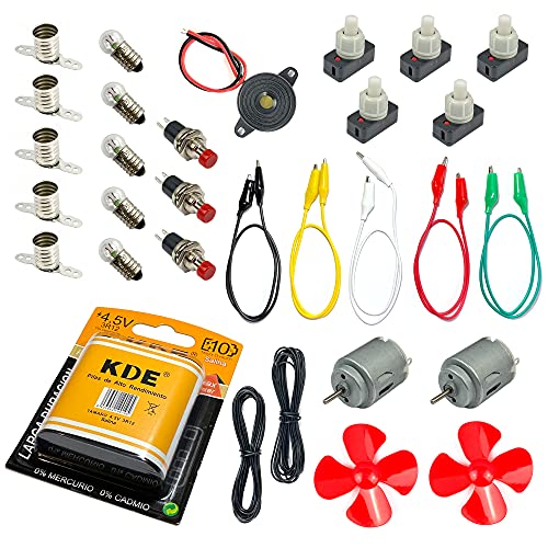 InputMakers – Fortgeschrittene Pädagogische Elektro Kit – Elektrobaukasten für Kinder, Elektronik Baukasten, Elektro Baukasten, Kinder Electric, Elektro Experimentierkasten, Easy Elektro Start von InputMakers