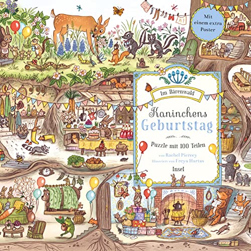 Insel Verlag 9783458643234 Bär Im Bärenwald. Kaninchens Geburtstag. Puzzle mit 100 Teilen für Kinder ab 4 Jahre, White von Insel Verlag