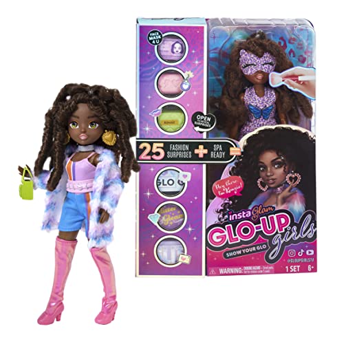 Instaglam Glo Up Girls Kenzie Fashion Doll with 25 Fashion Surprises and Accessories. Collectable Doll for Kids Age 6+ 10 inch Scale doll Unboxing Toy von Instaglam