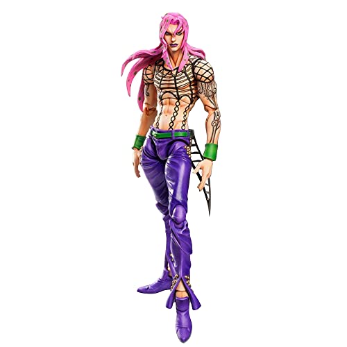 Diavolo Actionfigur Statue, 17cm Anime JJBA Figur Diavolo Action Figure, Gesicht austauschbar, Gelenk beweglich, Teile abnehmbar, Handgemachte Sammlerstück Geschenke von Insxuan