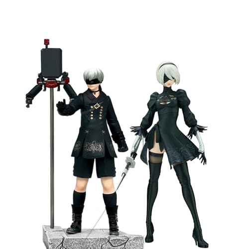 Insxuan 2PCS 9S und 2B Figuren Stehende Statue 9Syorha 2Byorha Exquisites Sammlerstück 9Sautomata Modellfigur No.9 No.2 Figuren Geburtstagsgeschenk Schreibtisch Dekoration von Insxuan