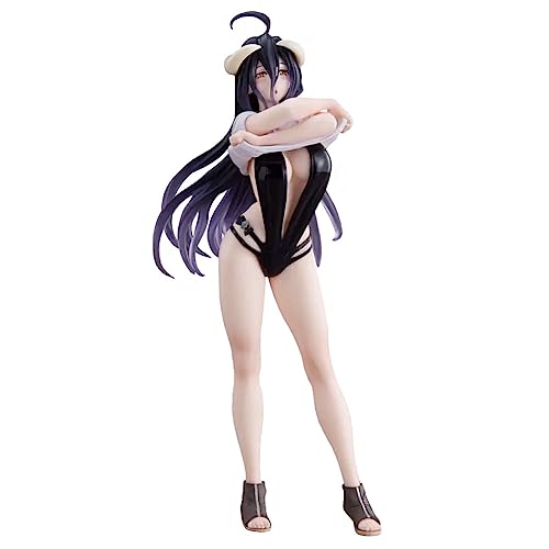 Insxuan Albedo Character Model 20cm Schwarzer Badeanzug Albedo Actionfigure Sammelfigur Statue Desktop Display Figurines von Insxuan