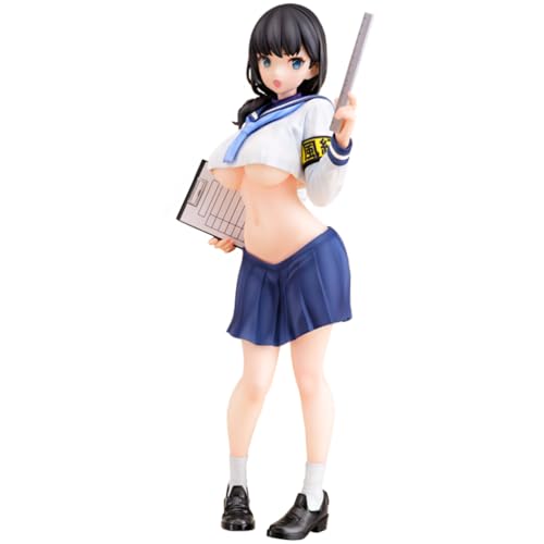 Insxuan Anime Figure Majimeka!? Fuuki Iin-san 25cm Standing Desk Ornament Model Majimeka Actionfigure Statue with Interchangeable Accessories Uniform Style　Figurine von Insxuan