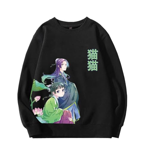 Insxuan Anime Sweatshirt Maomao Sweatshirt Jinshi Pullover Cosplay Long sleeve Strickjacke Manga Lässiges Langarm Rundhalspullover Manga Stil Sweatshirt 3D Cartoon Print Unisex Sudaderas von Insxuan