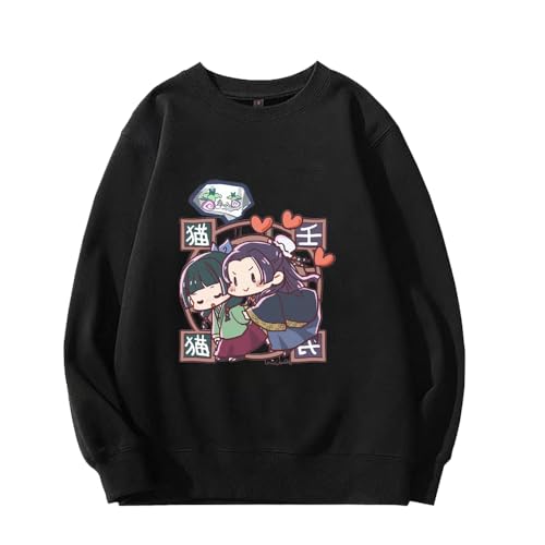 Insxuan Anime Sweatshirt Maomao Sweatshirt Jinshi Pullover Cosplay Long sleeve Strickjacke Manga Lässiges Langarm Rundhalspullover Manga Stil Sweatshirt 3D Cartoon Print Unisex Sudaderas von Insxuan