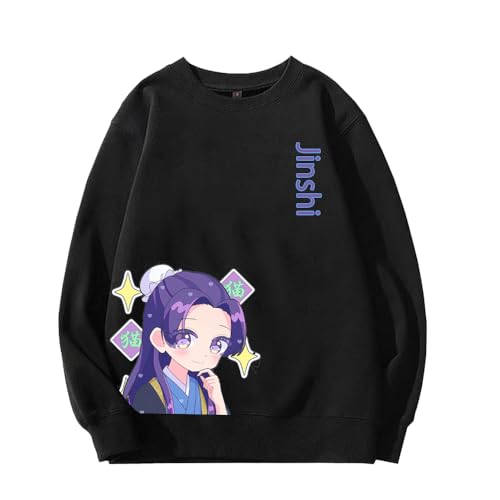 Insxuan Anime Sweatshirt Maomao Sweatshirt Jinshi Pullover Cosplay Long sleeve Strickjacke Manga Lässiges Langarm Rundhalspullover Manga Stil Sweatshirt 3D Cartoon Print Unisex Sudaderas von Insxuan