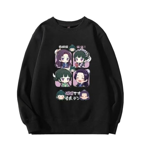 Insxuan Anime Sweatshirt Maomao Sweatshirt Jinshi Pullover Cosplay Long sleeve Strickjacke Manga Lässiges Langarm Rundhalspullover Manga Stil Sweatshirt 3D Cartoon Print Unisex Sudaderas von Insxuan