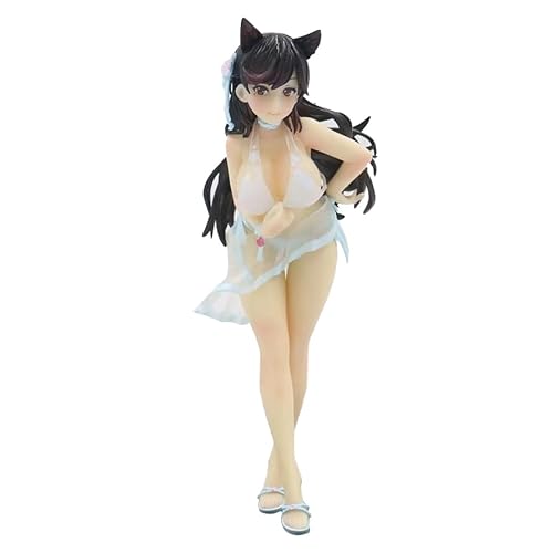 Insxuan Azur Lane Anime Figure, IJN Atago Figur 18cm Schwimmkleidung Abnehmbar Stehend Sammlerstück Modell Azur Lane Figurine Statue von Insxuan