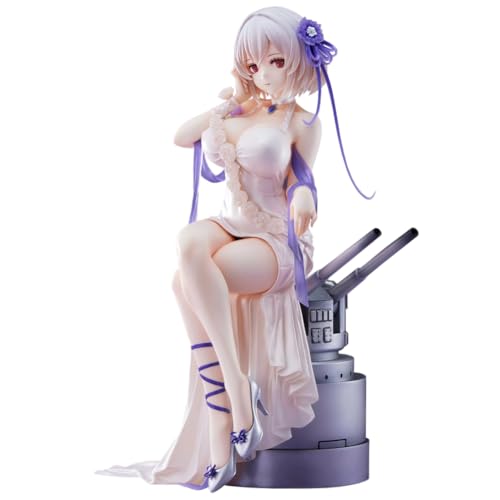 Insxuan Azur Lane HMS Sirius Figur 20 cm Weiße Hochzeitskleid Statue Sirius Anime Modellfigur für Sammler und Fans von Insxuan