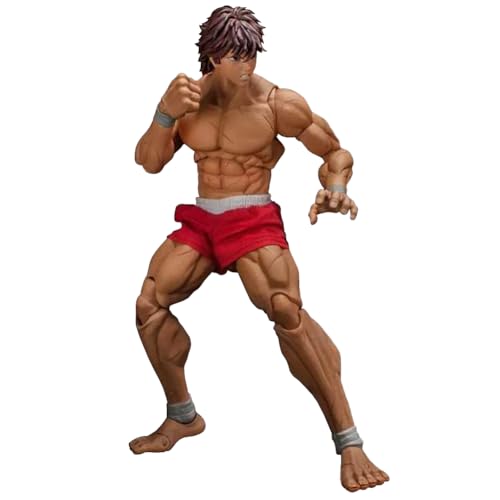 Insxuan Baki Actionfigur Hanma Yujiro Figur Modell Statue, Anime Figure Hanma Baki Actionfigur, Gelenke Beweglich mit Zubehör, Handmade Collectible Desktop Decoration von Insxuan