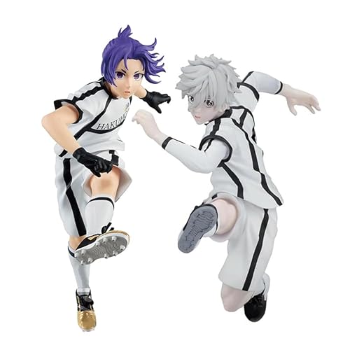 Insxuan 2PCS Blue Lock Seishiro Nagi und REO Mikage Figuren Sportswear Seishiro Nagi Anime Action Figur Moddel Statue REO Mikage Figurine Skulptur von Insxuan