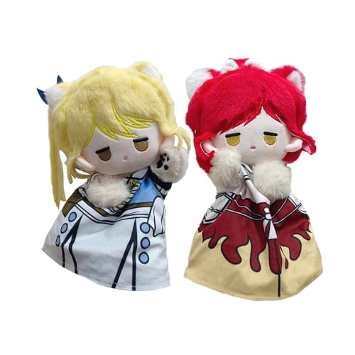 Insxuan Fairy Tail Handwärmer Anime Weiche Figur Erza Scarlet Handpuppe Lucy Heartfilia Baumwollpuppe Fluffy Plüschies Kissen Pillow Geburtstagsgeschenk von Insxuan